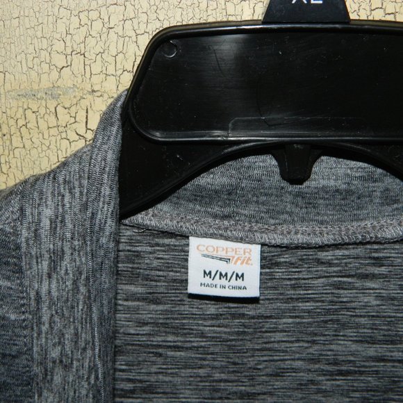 5/$25 Copper Fit Gray Cardigan Sweater Size M (FF-29) - Picture 3 of 4